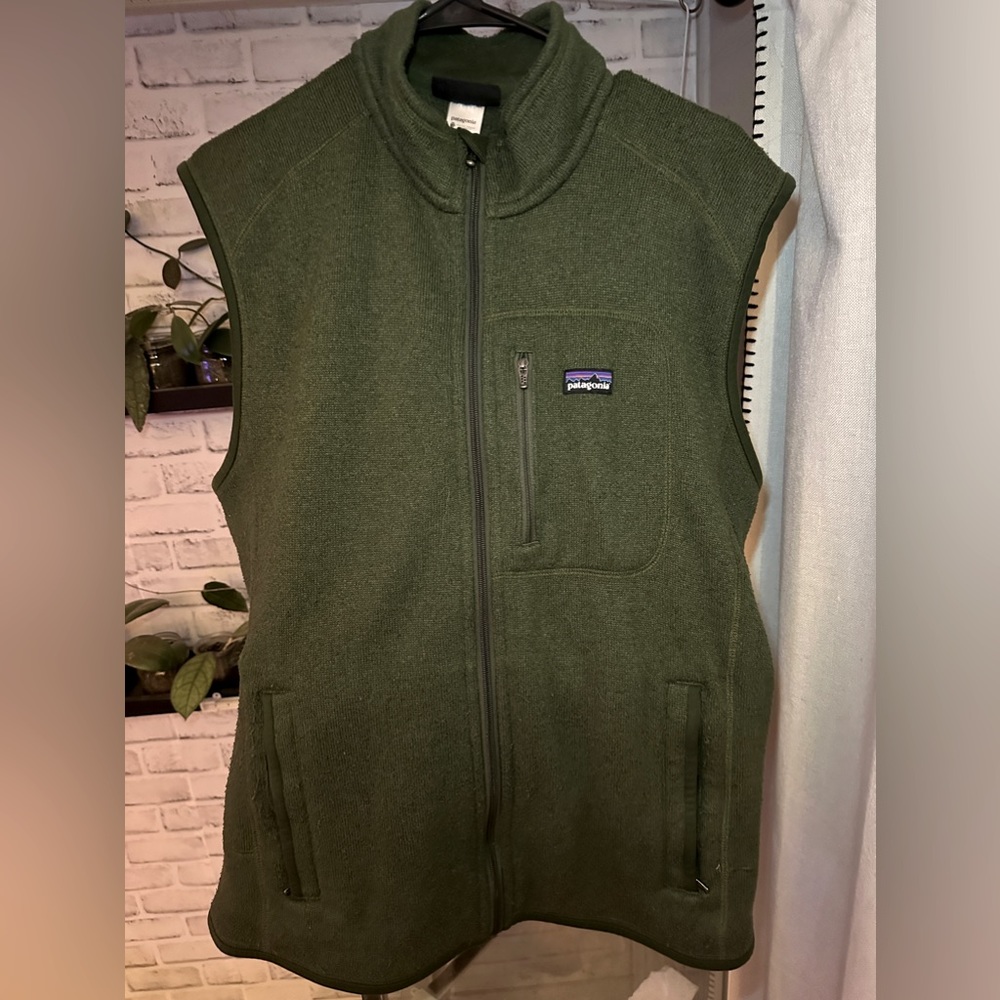 Patagonia Better Sweater Vest, Men’s Large, Green
